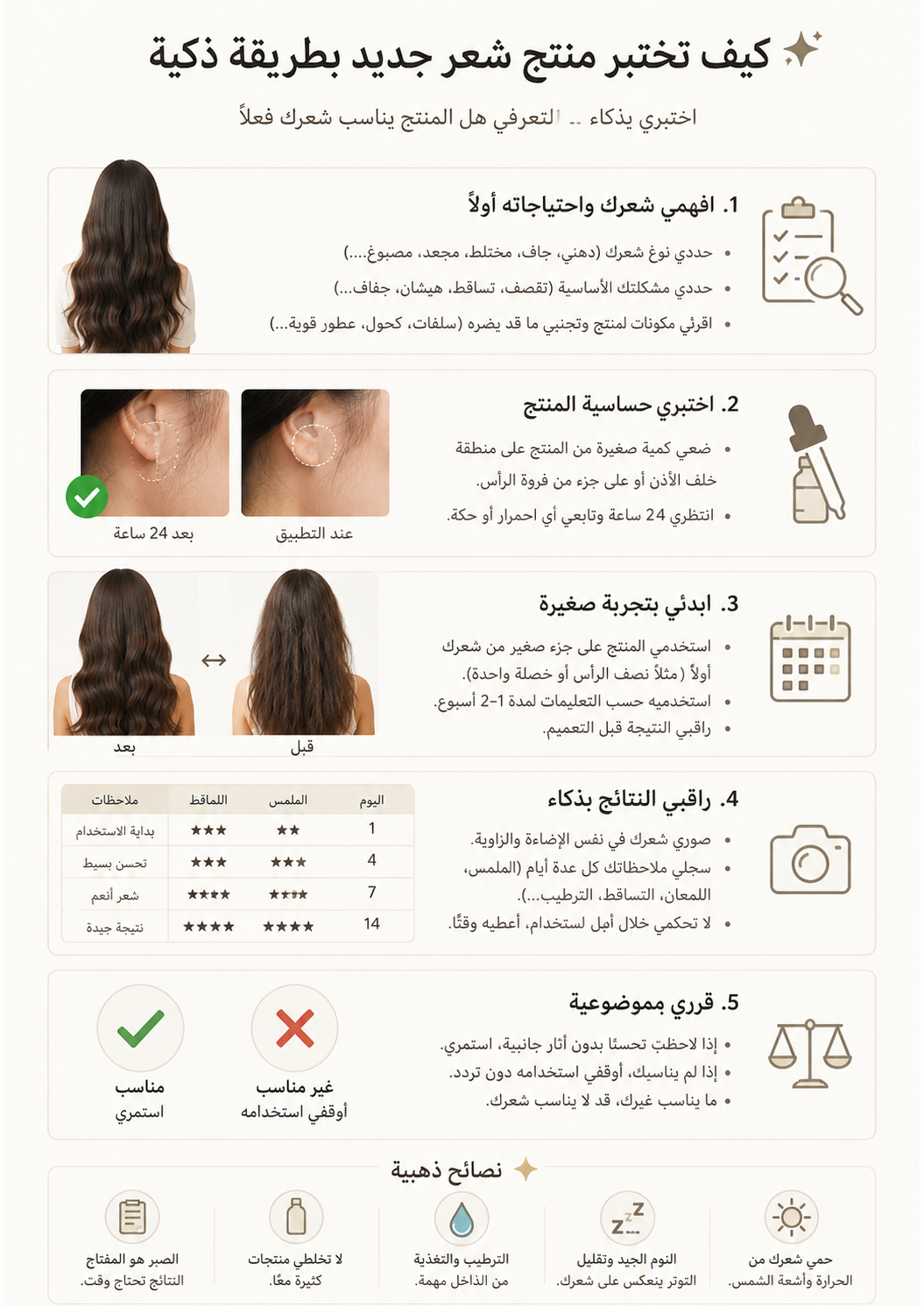 كيف تختبر منتج شعر جديد بطريقة ذكية