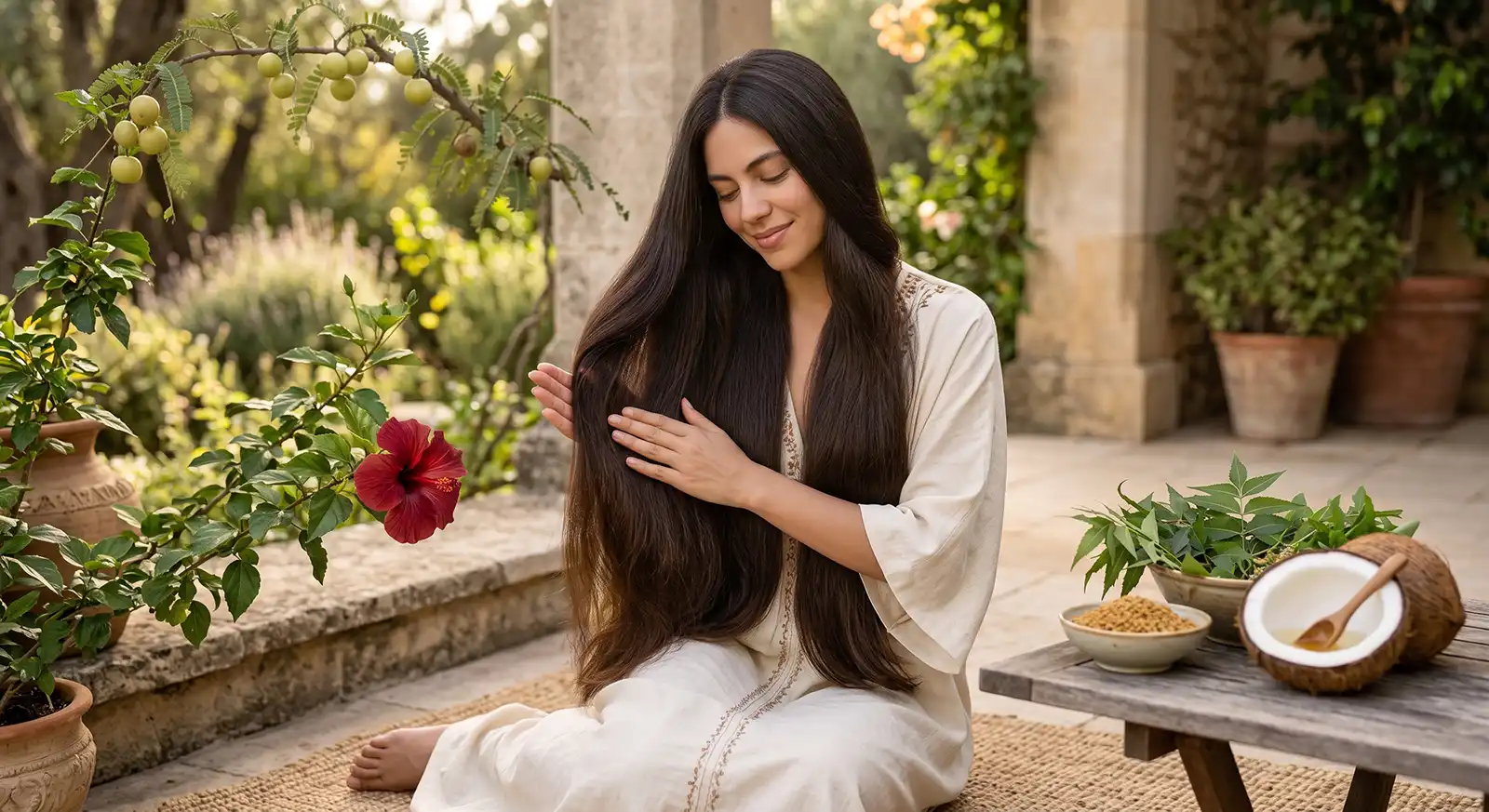 تطويل الشعر وتقليل التكسر مع زيت الشعر القبائلي أديفاسي هيربل 108 عشبة