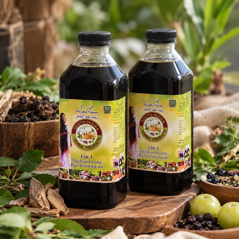 South Indian 3-in-1 Hair Oil Duo — 2 × 1 L
